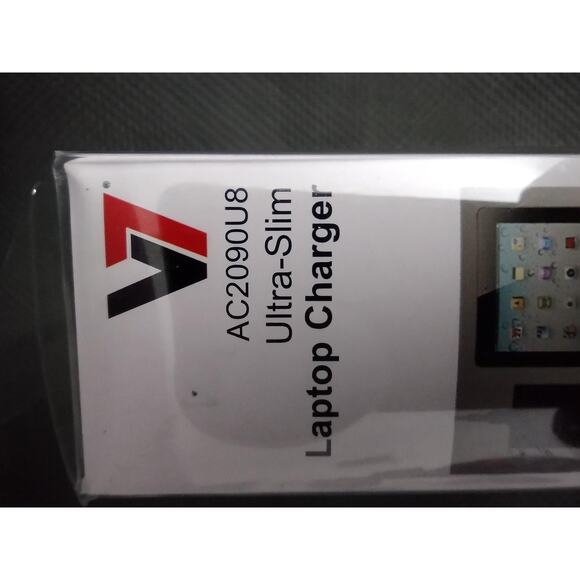 V7 AC2090U8 Ultra Slim Universal Laptop Charger 90W Fast USB Port Tips Included - Picture 12 of 16